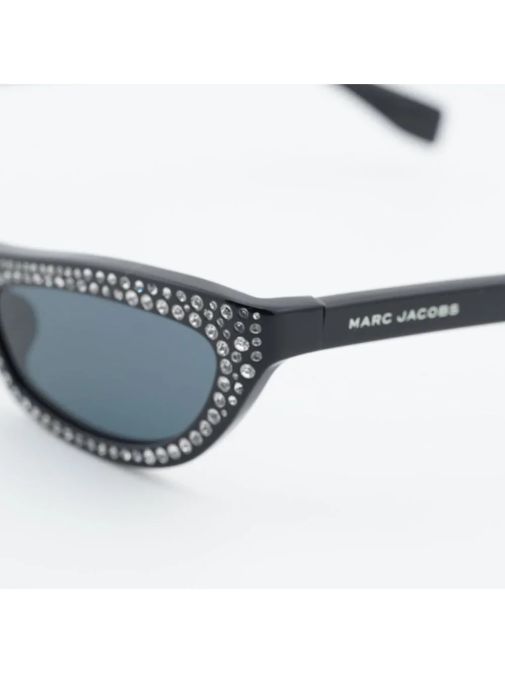 Marc Jacobs MARC 797/S 07C5 IR Sunglasses Black Cat Eye Frame, Grey Lenses